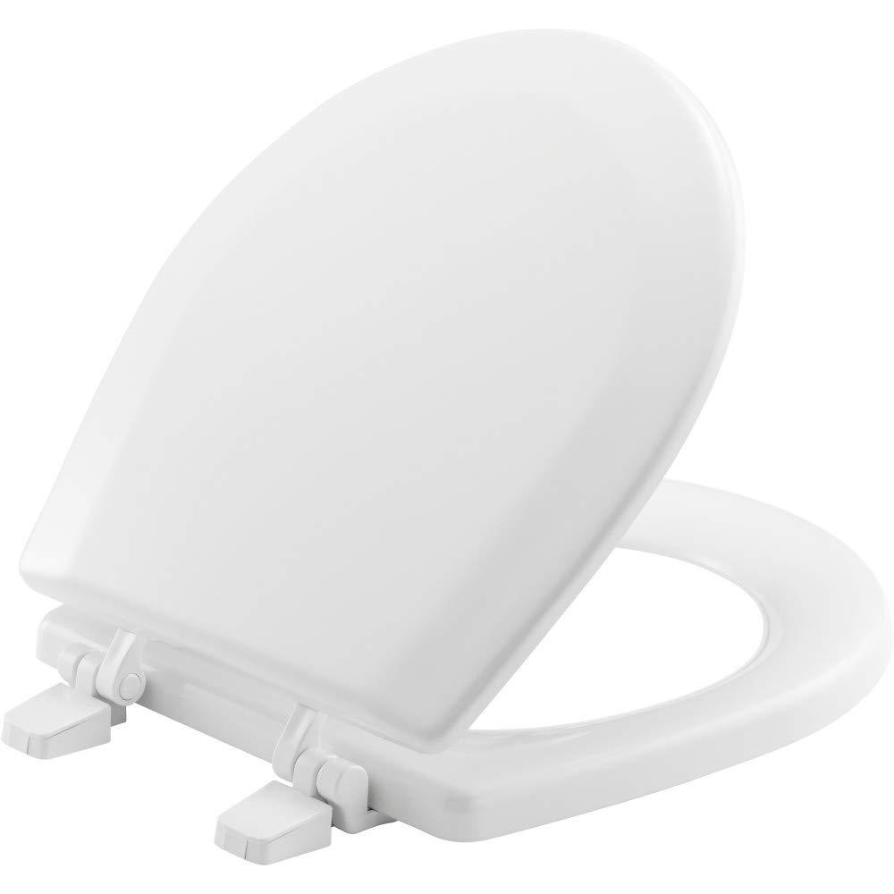 Bemis Bemis TC50TTA 000 MARINE Toilet Seat, Durable Enameled Wood, 14.88\" L x 13\" W, White, 1 Pack