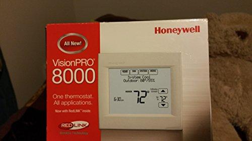 Honeywell Honeywell TH8110R1008 Vision Pro 8000 Touch Screen Single Stage Thermostat with Red Link Technology
