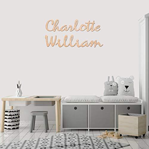 SofiClock Custom Name Nursery Wooden Sign 8-60 inch, Baby Shower, Baby Name Sign, Name Sign for Boy or Girl, Wedding Sign, Personalized Children\'s Room Sign Dcor