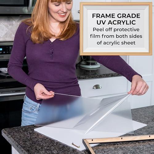 CustomPictureFrames.com 17x24 Frame Brown Solid Wood Picture Frame Width 1.25 Inches | Interior Depth 0.75 Inches | Fremont Bronze Contemporary Photo Frame Complete with UV Acrylic, Foam Board Backing & Hanging Hardware