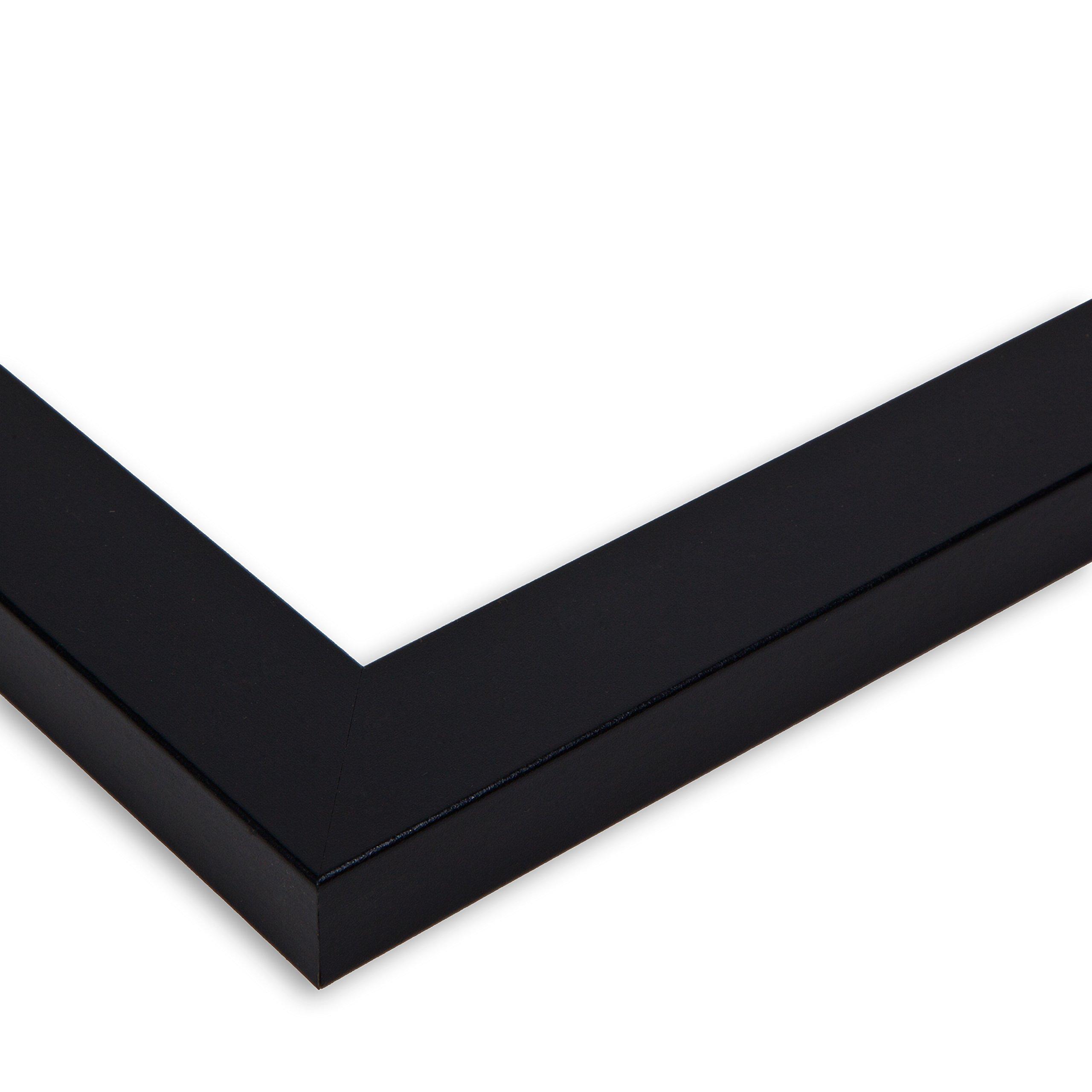 ArtToFrames Art to Frames Double-Multimat-1014-767/89-FRBW26079 36 by 27-Inch Picture Frame, 1.25-Inch Wide, Satin Black