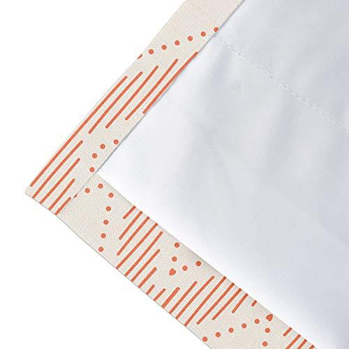 Bowcore Bowcore 2 Layers Blackout Curtains Flowers Pattern Set Privacy Lining Soundproof Window Curtain Panels for Bedroom, Living, Dining Room, Farmhause