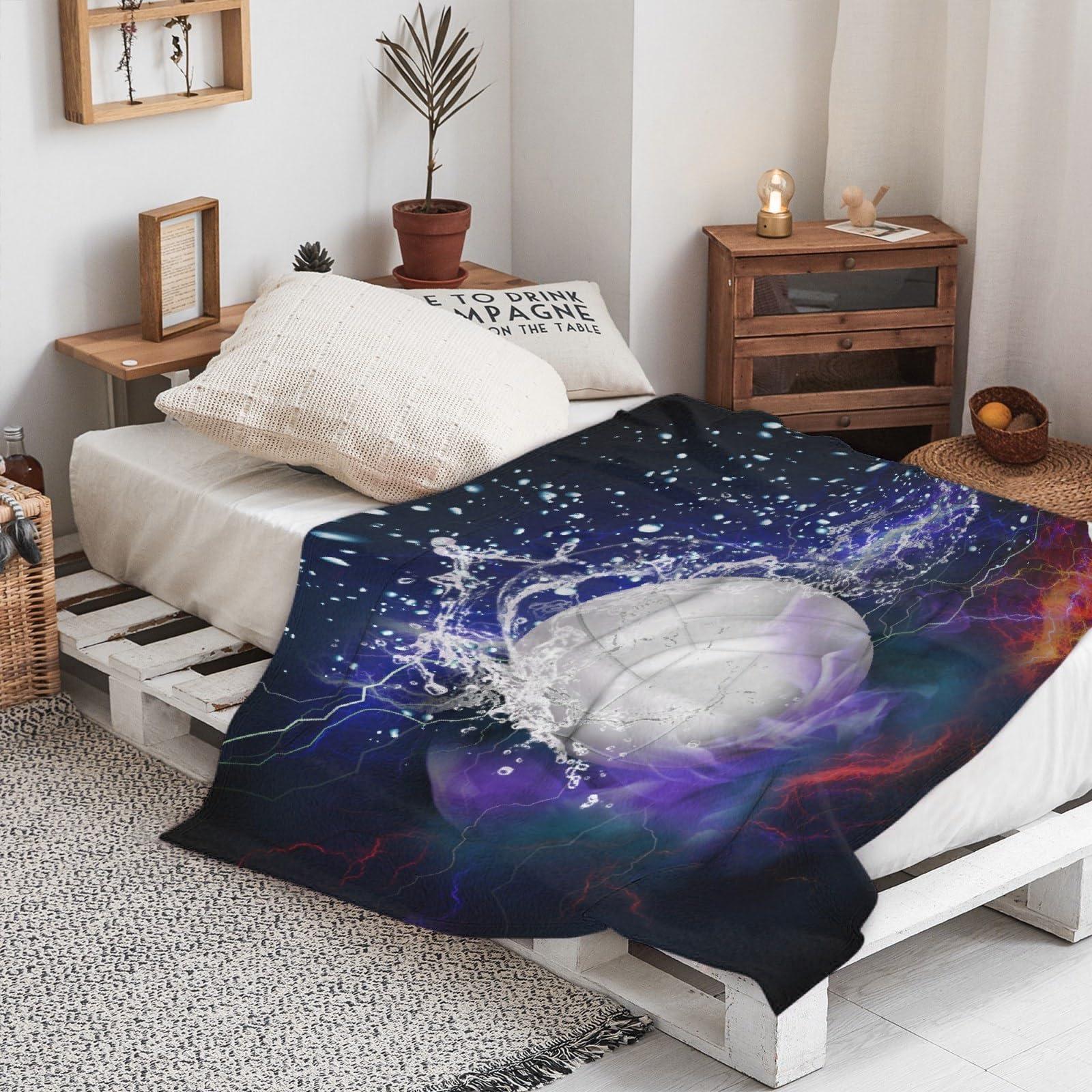 HORSESBLANKET Volleyball Blanket Gifts Ultra Soft Cozy Throw Flannel Blanket, Lightweight Fuzzy Fleece Blanket Warm Plush Throw Blankets for Couch, Sofa, Bed 30\"x40\" for Baby