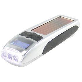 Solar Bright HANDY SOLAR POWERED 3 IN 1 TORCH WITH BRIGHT LCD SCREEN & CLOCK & ALARM FUNCTIONS