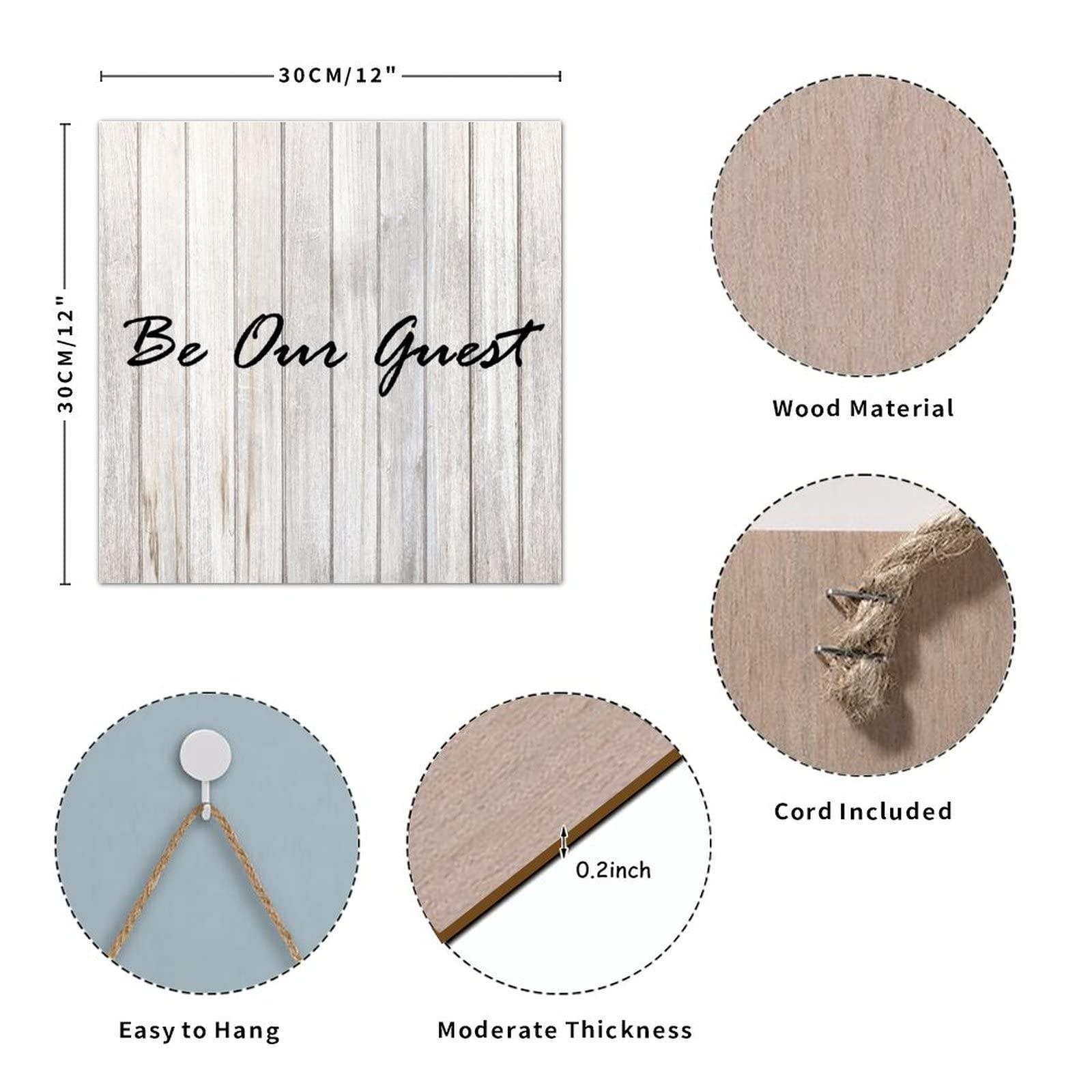 Generic Wooden Pallet Sign Wedding Sign Be Our Guest Country Wooden Sign Plaque with Sayings Wood Craft Sign Chic Style Home Hanging Sign Home Sign for Wedding Decor