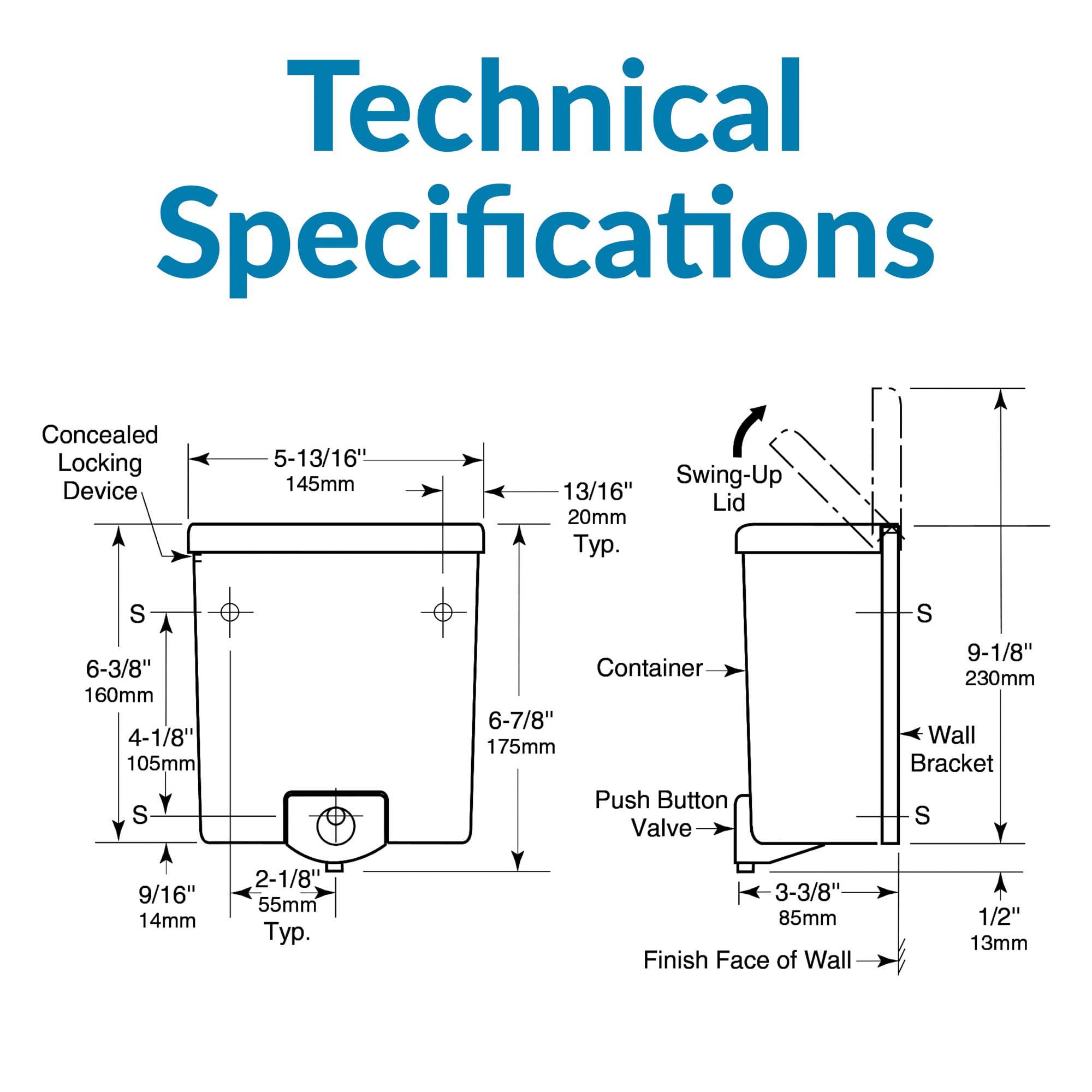 Bobrick Bobrick Surface-Mounted Soap Dispenser - Manual Wall-Mounted 40 fl oz Capacity Top Fill, ADA Compliant, Vandal-Resistant, Visible Soap Level, All-Purpose Liquid Soap Dispenser for Commercial Bathrooms (Model B-40)