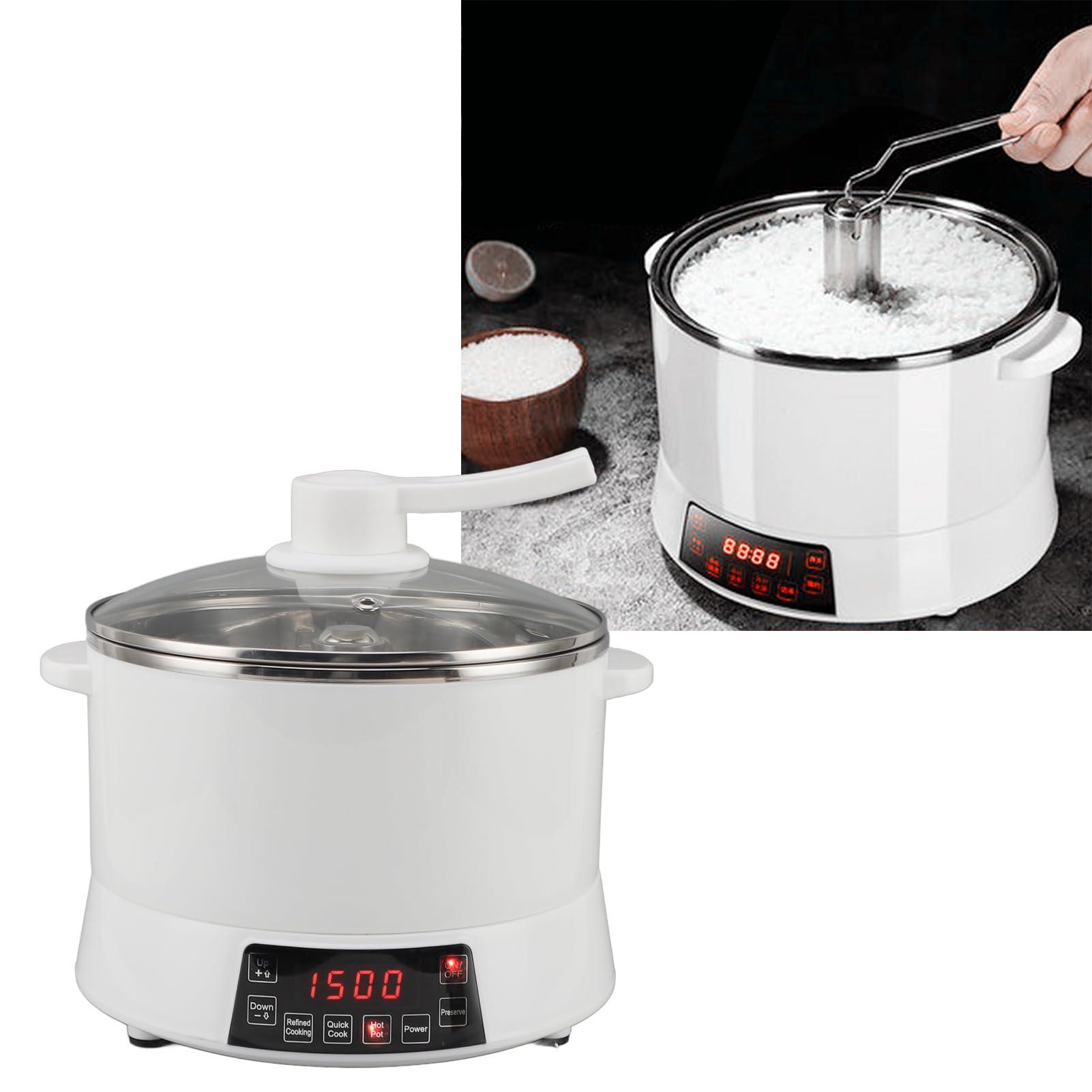 Atyhao 4L Lifting Sugar Removal Rice Cooker with Fast Cooking, 12H Timed Reservation for Steaming Rice Soup (US Plug 110V)