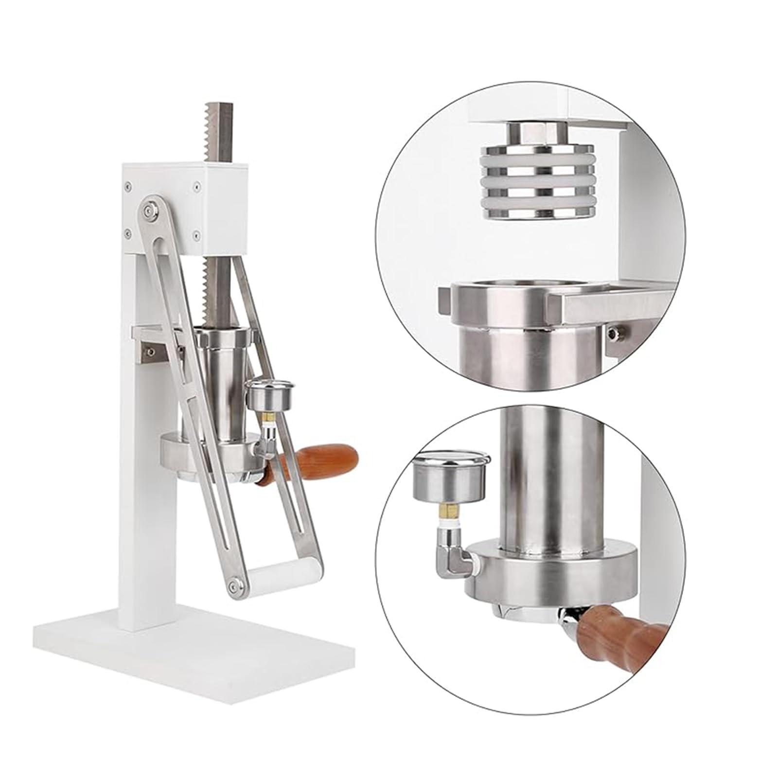 KHZKHC KHZKHC Manual Lever Espresso Maker, Espresso Press Machine, with Pressure Chamber, Piston, Powder Hammer, Bottomless Handle, for Home, Outdoor, Camping