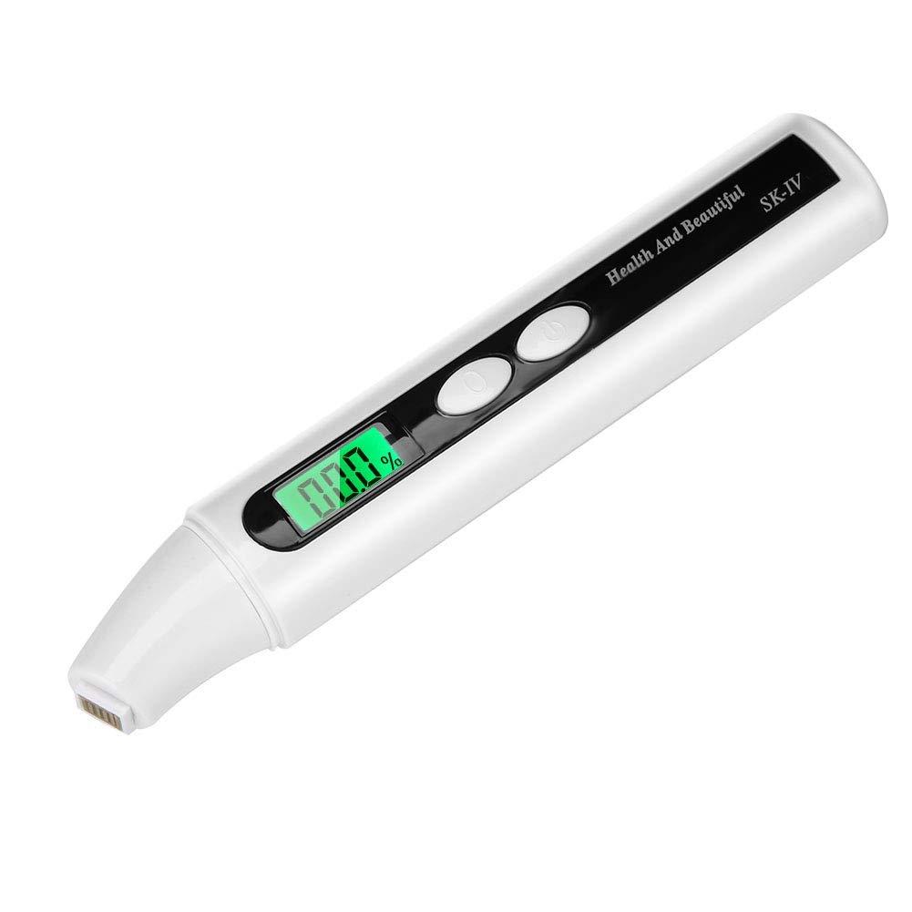 Zerone Skin Moisture Analyzer Portable, 0~99.9% Skin Moisture Detector Digital LCD Skin Face Moisture Oil Analyzer Monitor Tester Detector