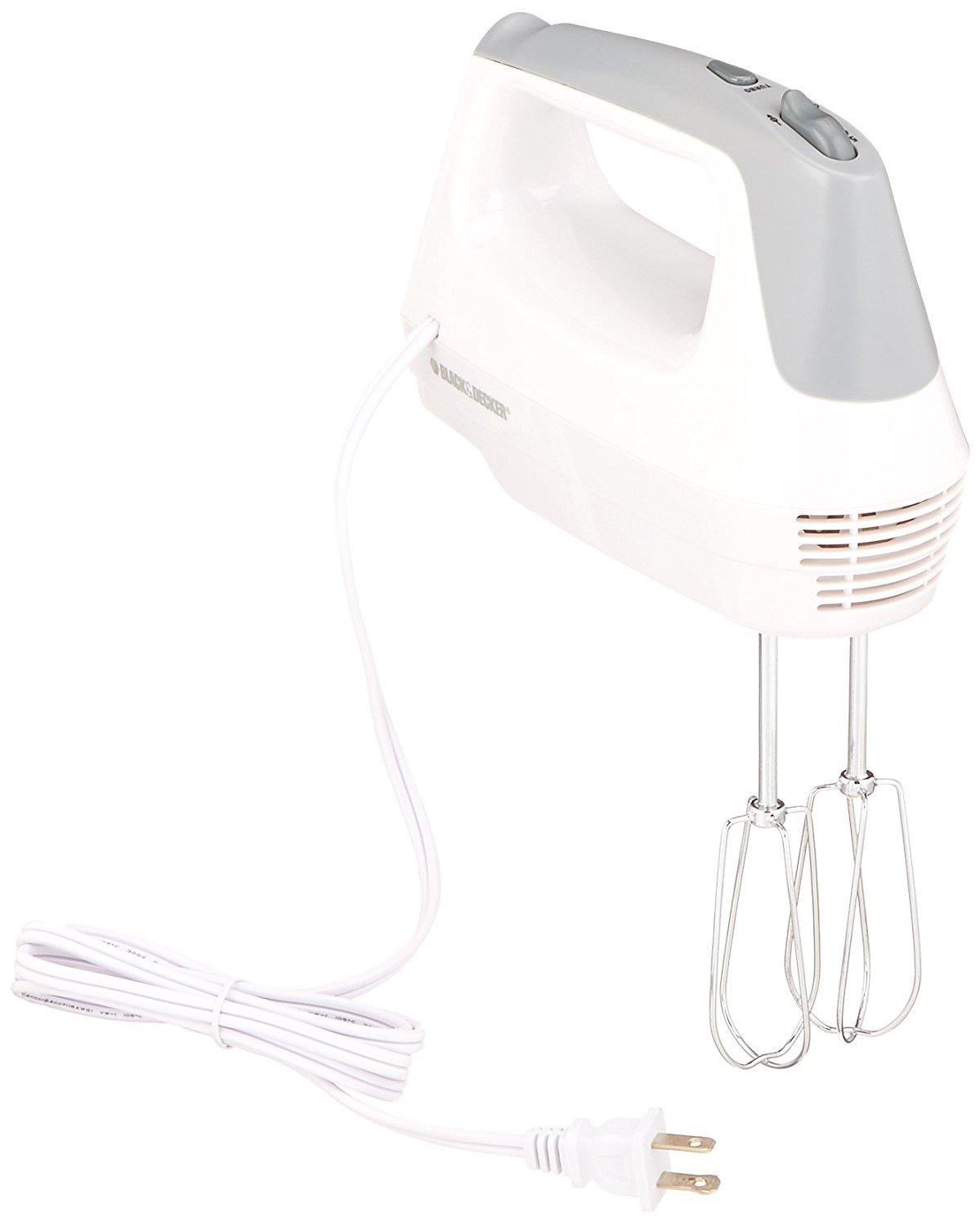 BLACK+DECKER BLACK+DECKER Lightweight Hand Mixer, White, MX1500W