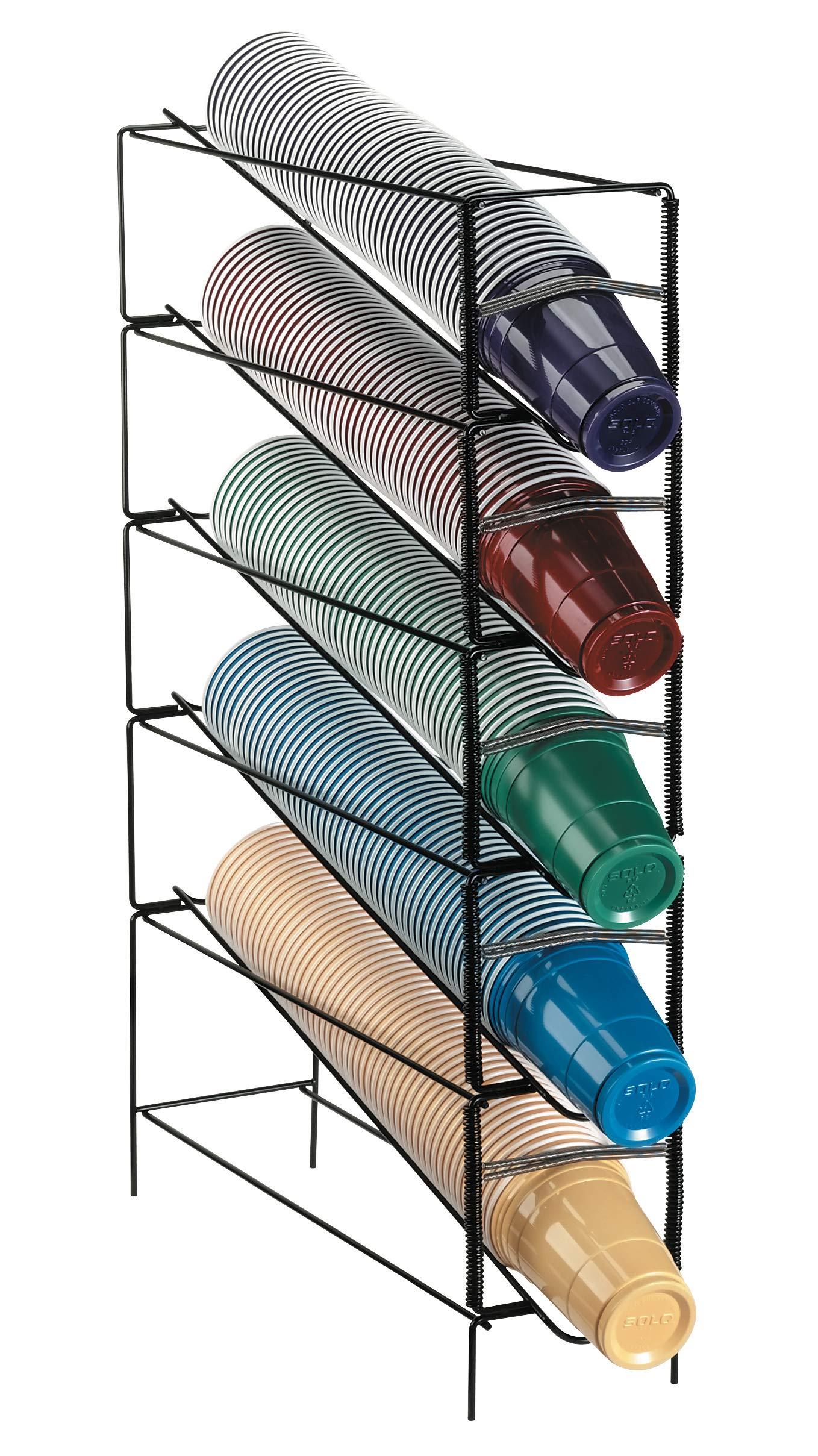 DISPENSE-RITE DISPENSE-RITE WR-CT-5 Five Section Vertical Wire Rack Cup Dispenser