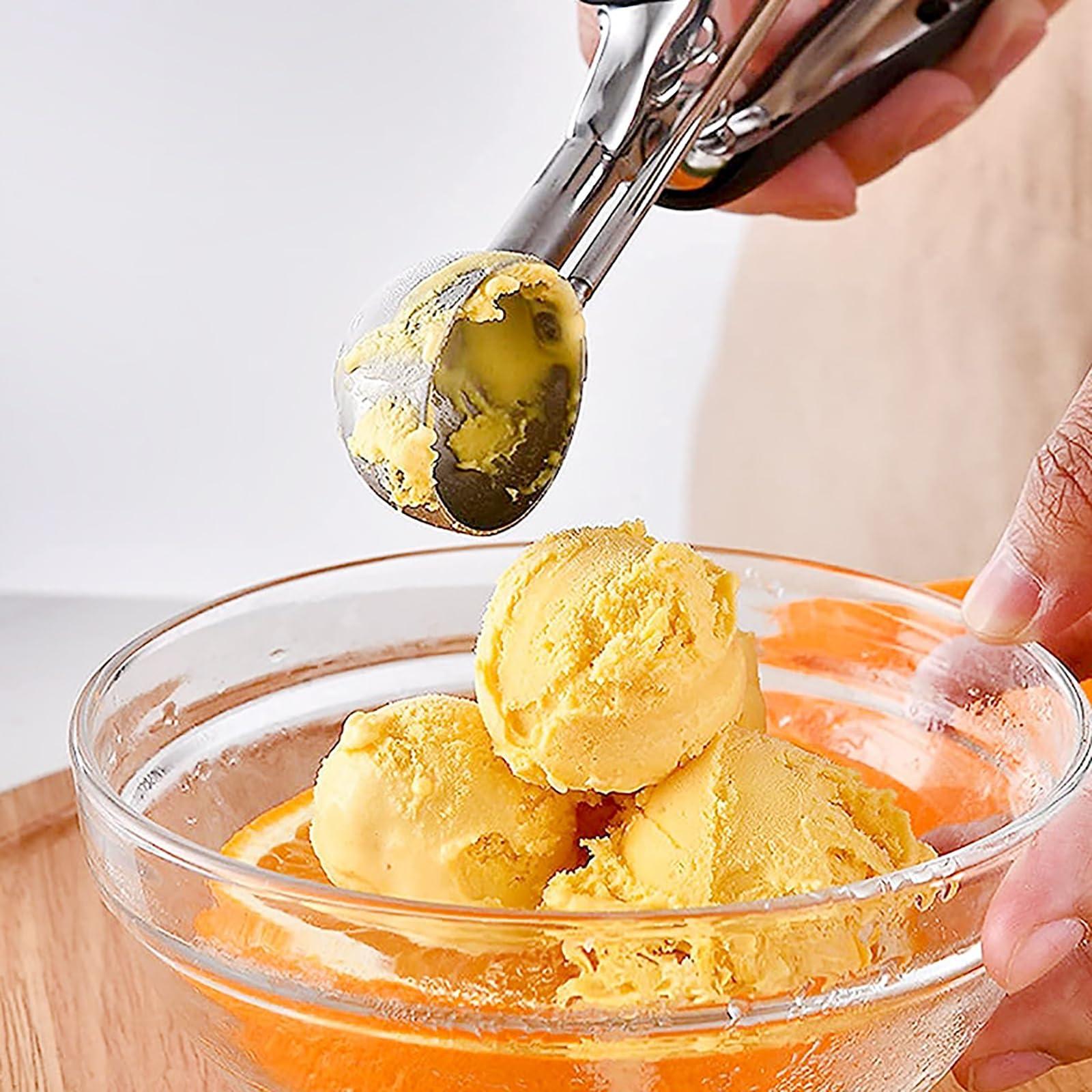 ZMQJEQANBG ZMQJEQANBG Scooper Ice Cream Scoop Scoop Ice Cream Scoop Fruit Scoop Ice Cream Scoop Dessert Scoop for Kitchen Scoops(Noir)