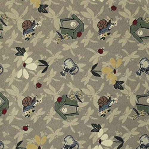 Joy Carpets Joy Carpets Kaleidoscope Flower Garden Whimsical Area Rugs, Green