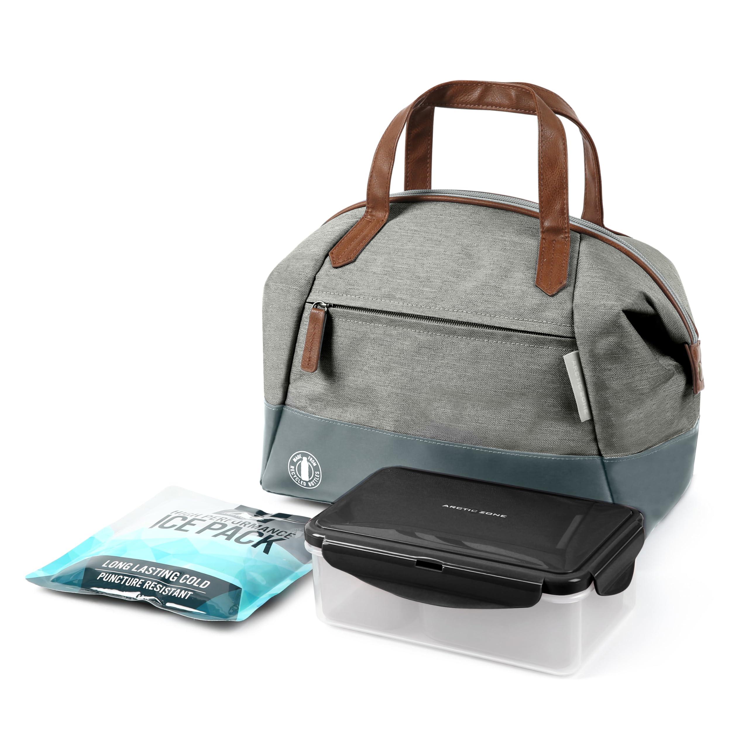 Arctic Zone Arctic Zone Heathered Eco Lunch Tote - Lunch Box Bag - Gray