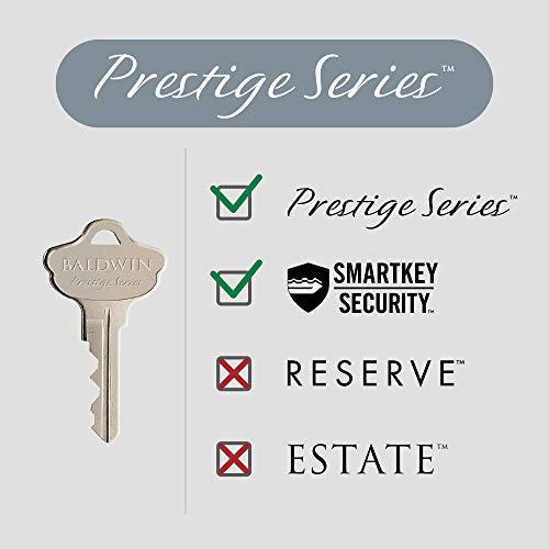 Baldwin Baldwin Alcott, Entry Door Knob Handle with Keyed Lock Featuring SmartKey Re-key Technology and Microban Protection, in Satin Nickel