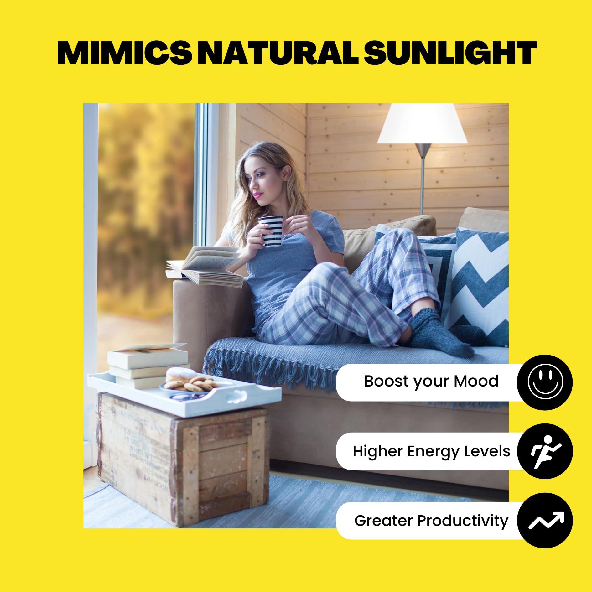 Norb Norb Everyday Sun Light Bulb - Full Spectrum Wellness Lighting with Sun-Mimicking Technology for Energy, Mood & Performance. Supports Sleep/Wake Cycles, 5000K, 9W, 2-Pack, US Based, Budget-Priced