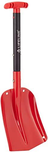 LIFELINE LIFELINE Aluminum Sport Utility Shovel, 3 Piece Collapsible Design, Perfect Snow Shovel for Car, Camping and Other Outdoor Activities, Red