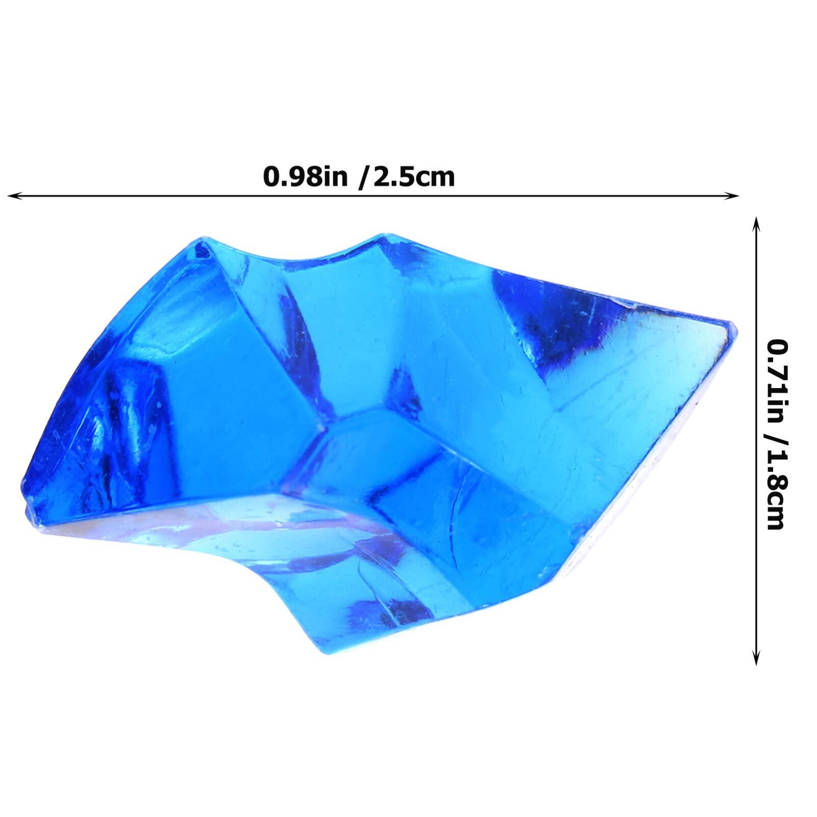 Didiseaon Didiseaon 1 Pack Plastic Ice Cubes Ice Cube Prop Fake Crushed Ice Rocks Clear False Ice Square Party Table Scatters Clear Vases for Flowers Faux Stone Ice Cubes Decor Banquet Table Irregular