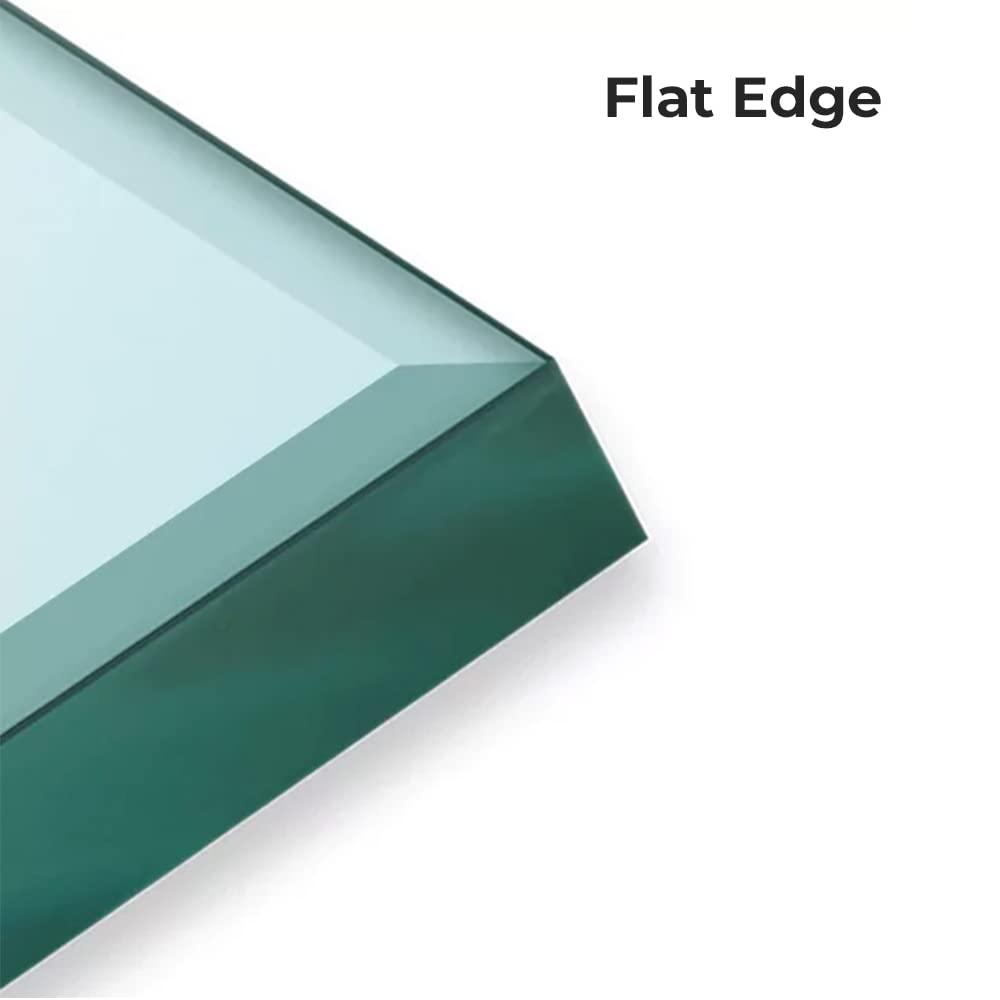 Fab Glass and Mirror Fab Glass and Mirror Rectangle Glass Table Top 12 x 18 inch - Tempered Glass Table Tops 1/8\" Thick with Flat Edge - Replacement Glass for Dining Table, Coffee Table, Office Table, Side Table