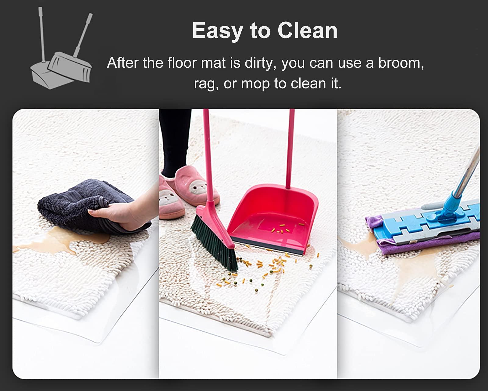 Hallway Runner Hallway Runner Rug Skid-Resistant Heavy Duty Carpet Runner, Plastic Vinyl Hardwood Floor Clear Rug Runners, 3 M / 4 M / 5 M / 6 M / 7 M / 8 M Long Optional Mats (Size : 1m x 1m/39inx39in)