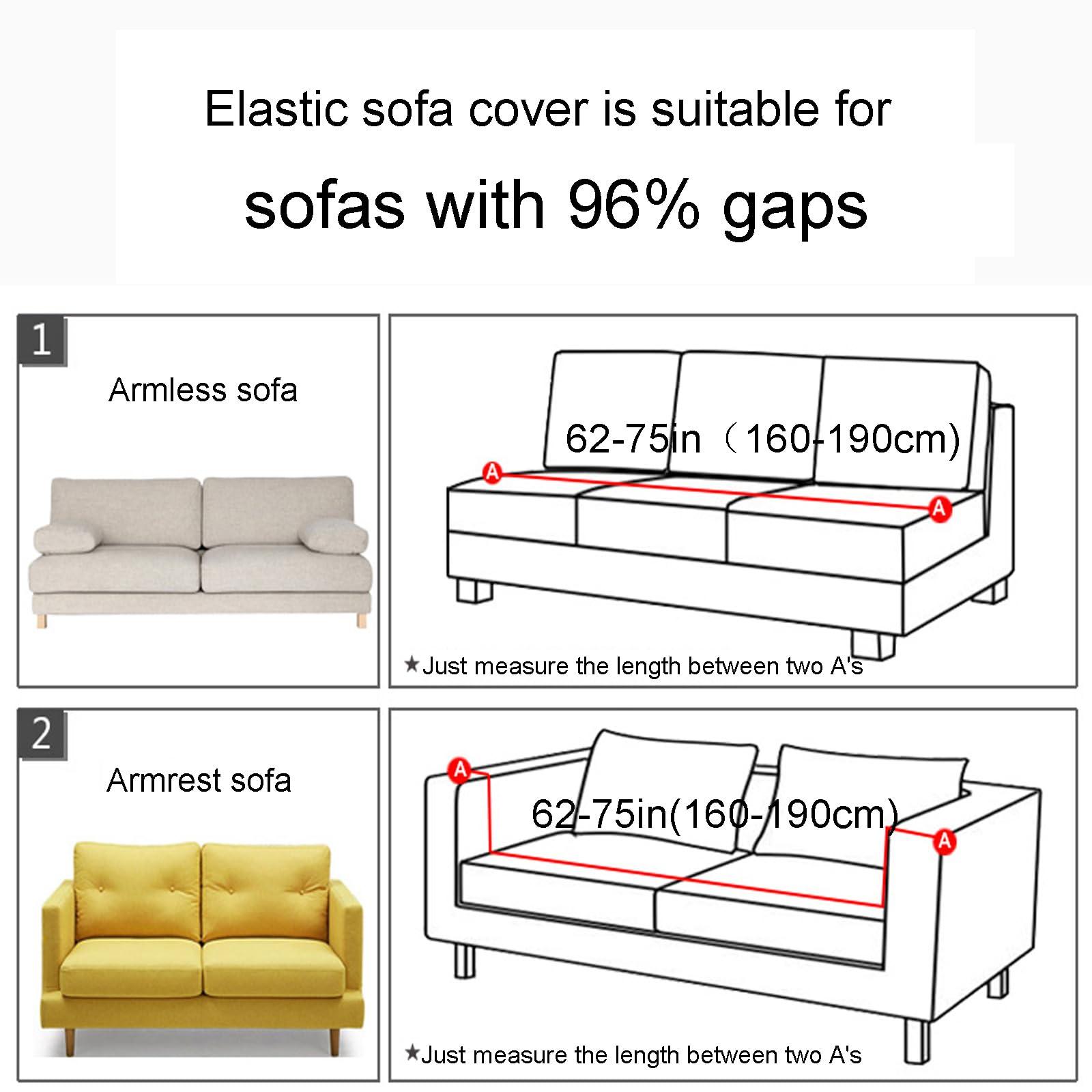 CACXKEP CACXKEP Jacquard Soft Futon Sofa Cover Full Size Futon Slipcovers Rv Couch Covers for Sofa Bed Washable Armless Sofa Bed Cover,Grey