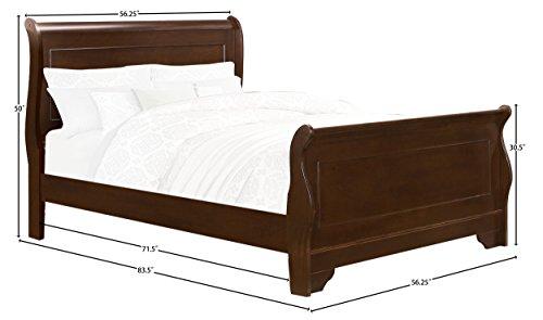 Homelegance Homelegance Abbeville Full Sleigh Bedframe, Cherry