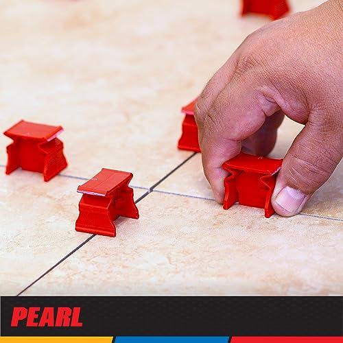 Tuscan Pearl Tuscan Seamclip Truspace Red 3/8\" to 1/2\" Tiles, Box of 500