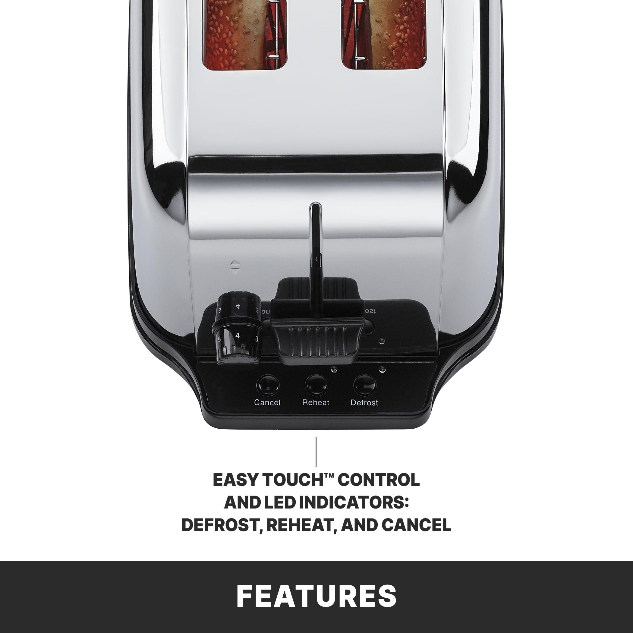 Waring Commercial Waring Commercial WCT702 2-Slice Commercial Light Duty Pop-Up Toaster, 120V, 5-15 Phase Plug, Silver, 2-Compartment