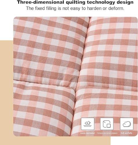 HQKZDQ Upgrade Japanese Futon Mattress,Thick Sleeping Pad Floor Mattresses,Portable Roll Up Mattress,Twin Full Queen Sofa Mattresses,Foldable Guest Bed,Travel Mattress