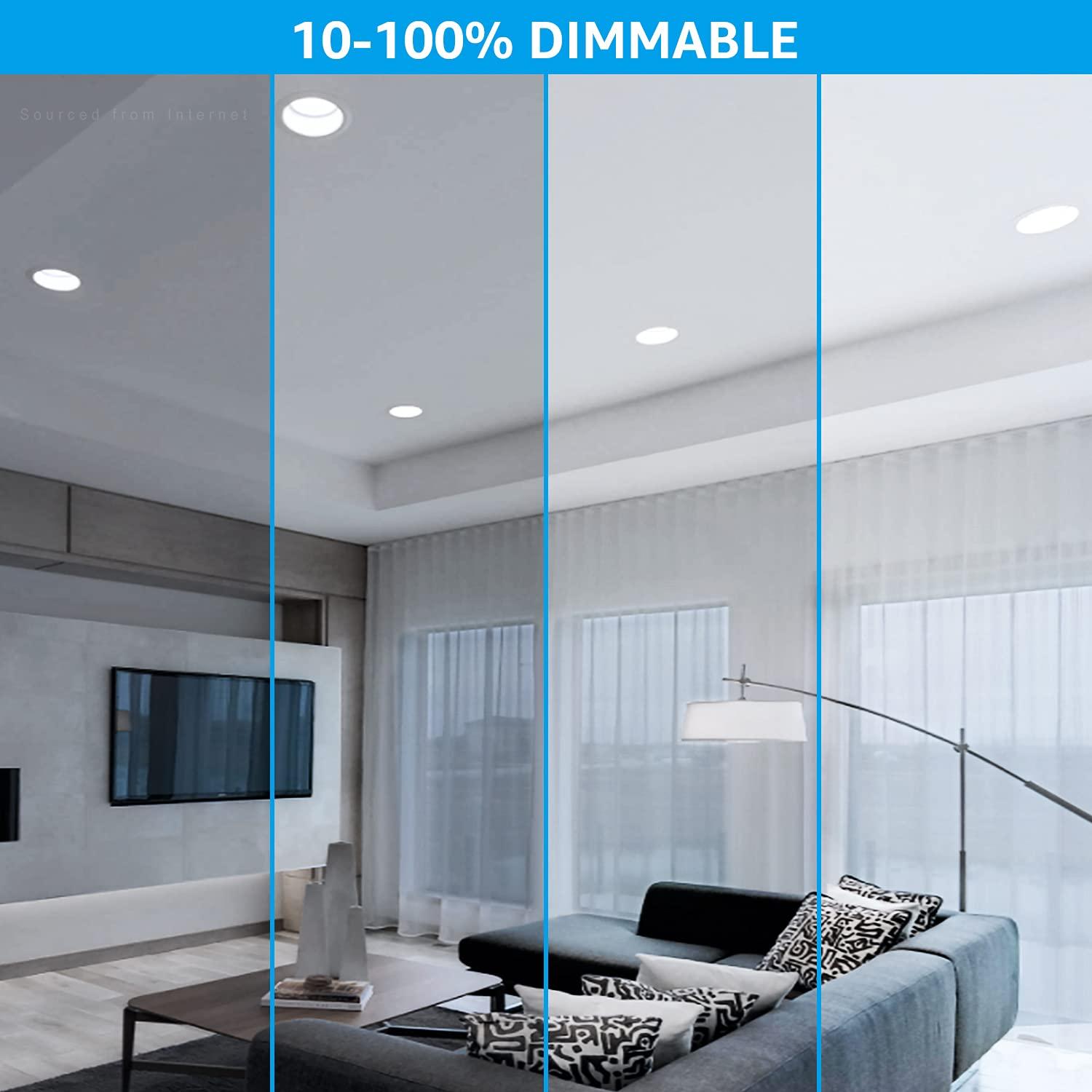 TORCHSTAR TORCHSTAR BR40 LED Light Bulbs, Indoor Flood Light Bulbs, Dimmable, 5000K Daylight, 100W Equivalent 17W, 1400lm, E26 Base, Recessed Can Light, Flicker-Free, UL Listed, Pack of 4