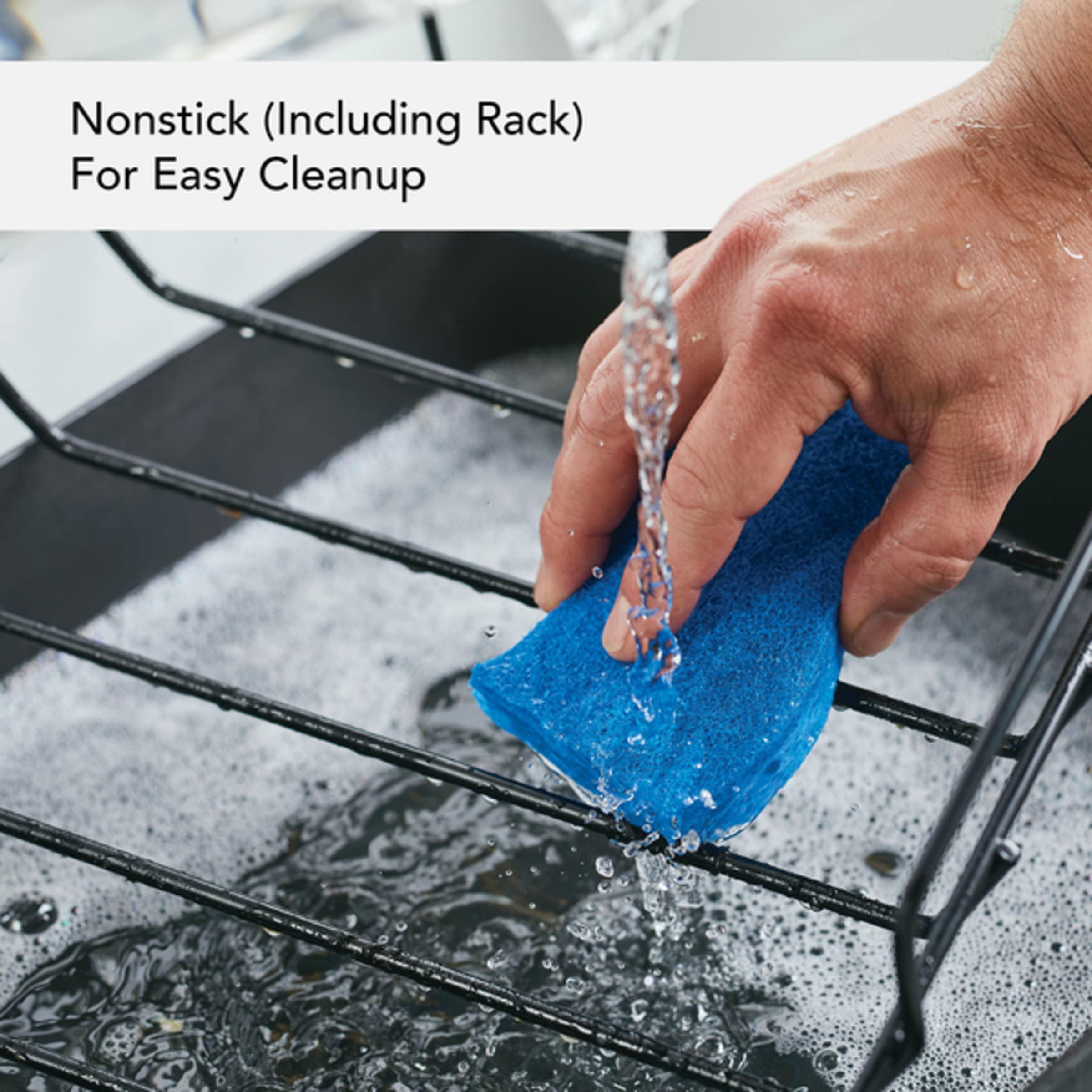 KitchenAid KitchenAid Hard Anodized Roasting Pan/Roaster with Removable Rack, 13 Inch x 15.75 Inch, Matte Black