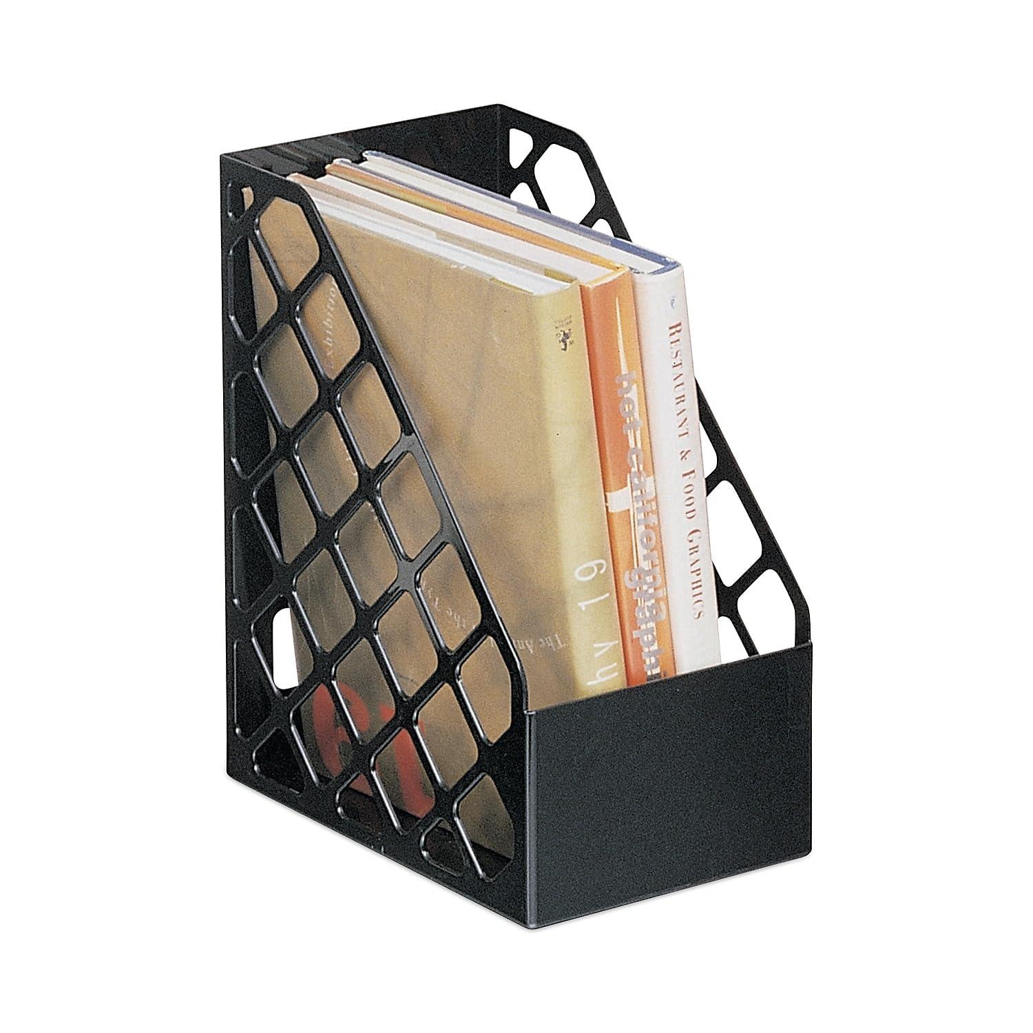 Universal Universal Recycled Plastic Large Magazine File, 6.25 x 9.5 x 11.88, Black