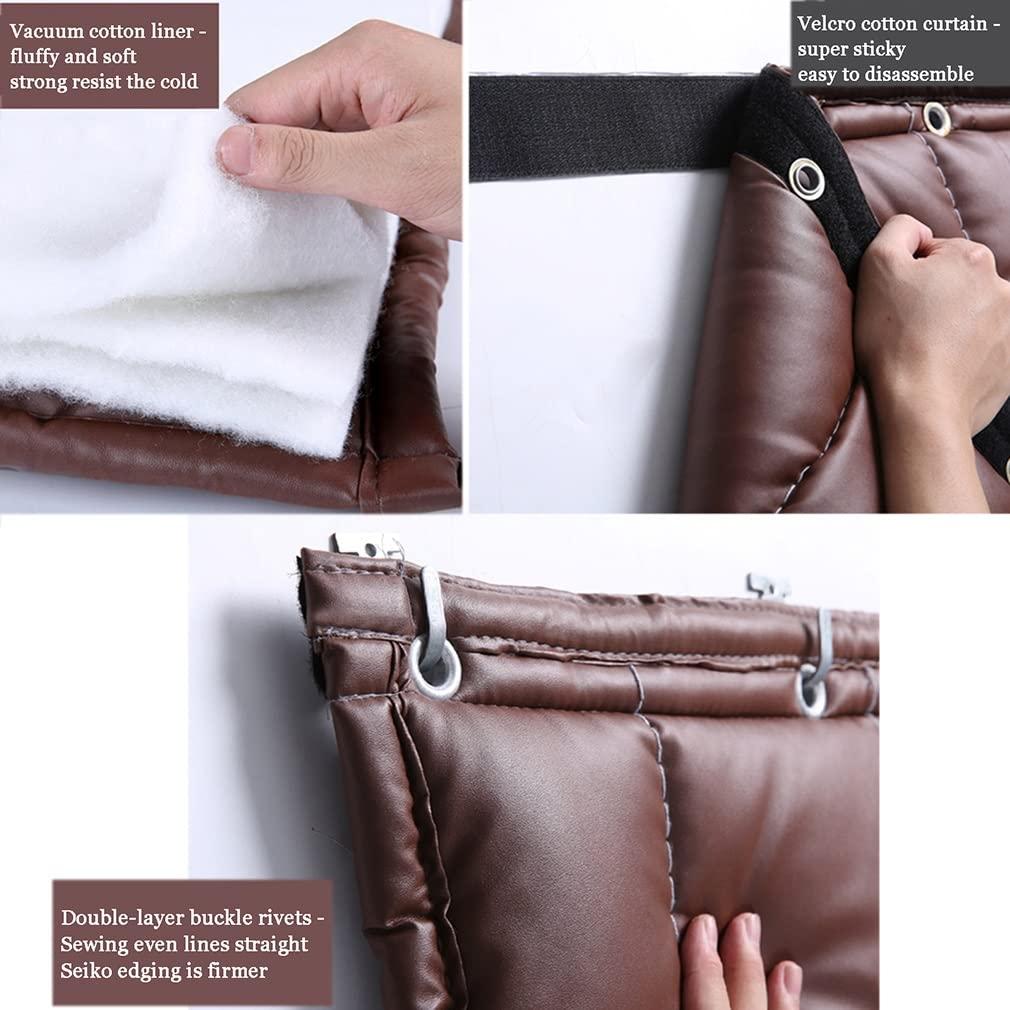 YZJJ YZJJ Sound Proof Soundproof Door Curtains Winter Cotton Thicken Curtain Blanket - Partition Insulation Thermal Curtain - Home Bedroom Windproof Cloth Waterproof PU