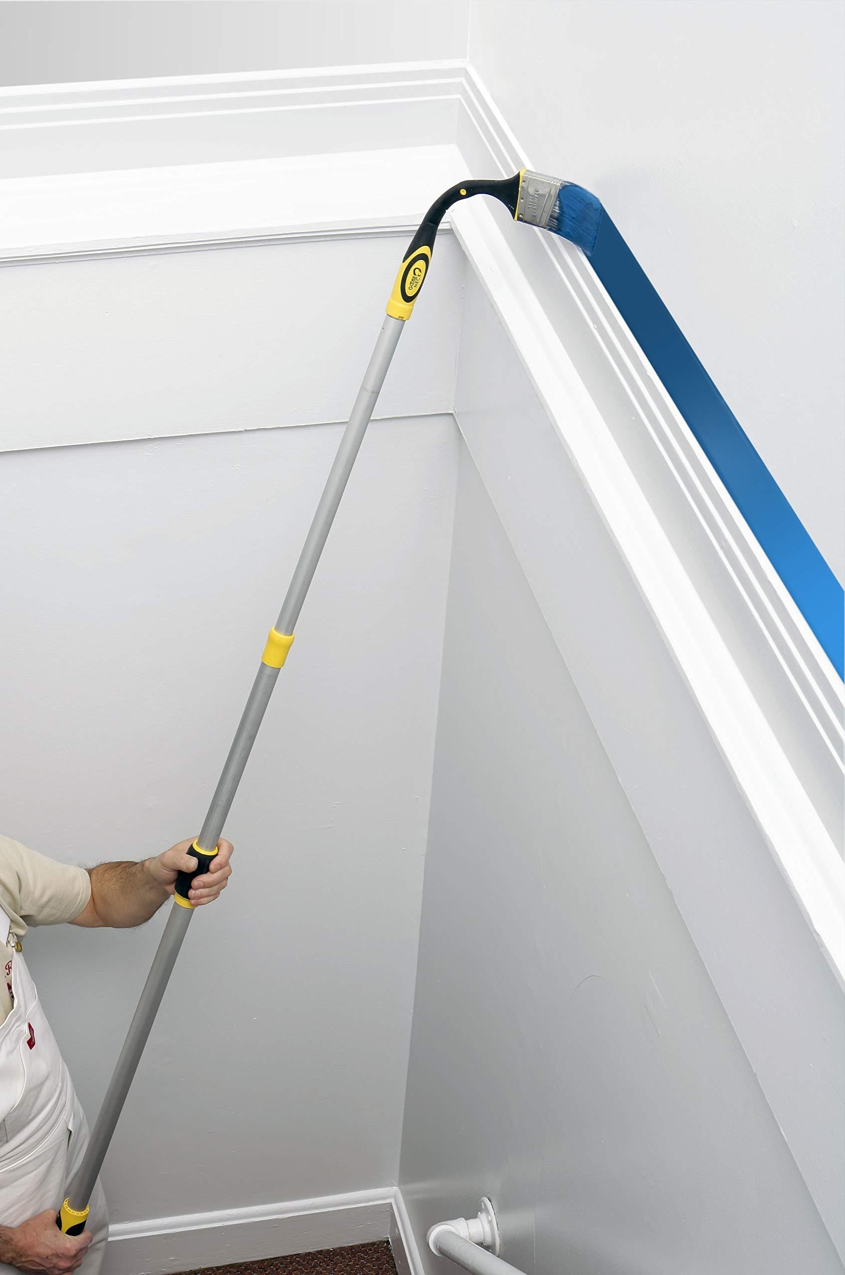 Richard Richard 80833 Goose Neck Angular Paint Brush with Flexible Soft Grip Handle, 2-1/2"