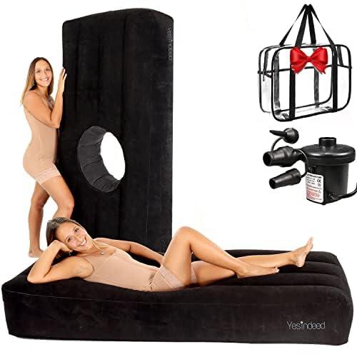 YESINDEED YESINDEED New Upgraded BBL Bed with Hole, Inflatable Brazilian Butt Lift Mattress for Post Surgery Recovery - Waterproof Velvet Touch Top Comfortable & Supportive - Carrying Bag and Air Pump