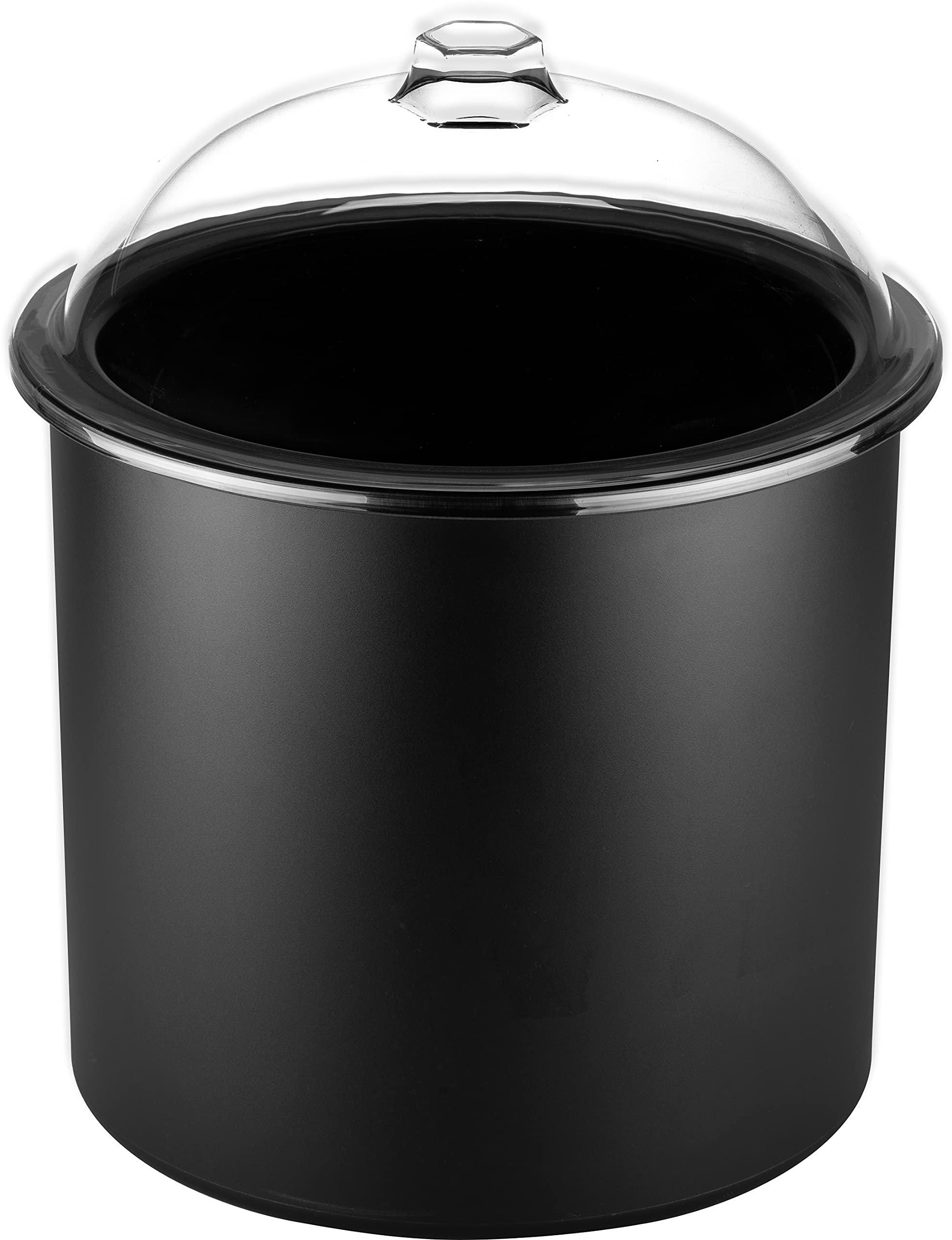 Carlisle FoodService Products Carlisle FoodService Products Coldmaster Ice Cream Server Insulated Crock with Lid for Kitchens and Restaurants, Plastic, 3 Gallons, Black