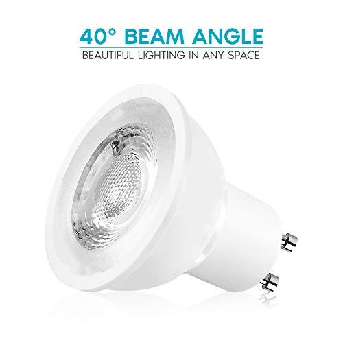 LUXRITE LUXRITE MR16 GU10 LED Bulbs Dimmable, 50W Halogen Equivalent, 2700K Warm White, 500 Lumens, 120V Spotlight LED Bulb GU10, Enclosed Fixture Rated, Perfect for Landscape or Home Lighting (12 Pack)