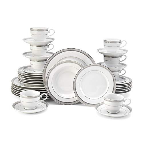 Mikasa Mikasa Platinum Crown 40-Piece Dinnerware Set, Service for 8