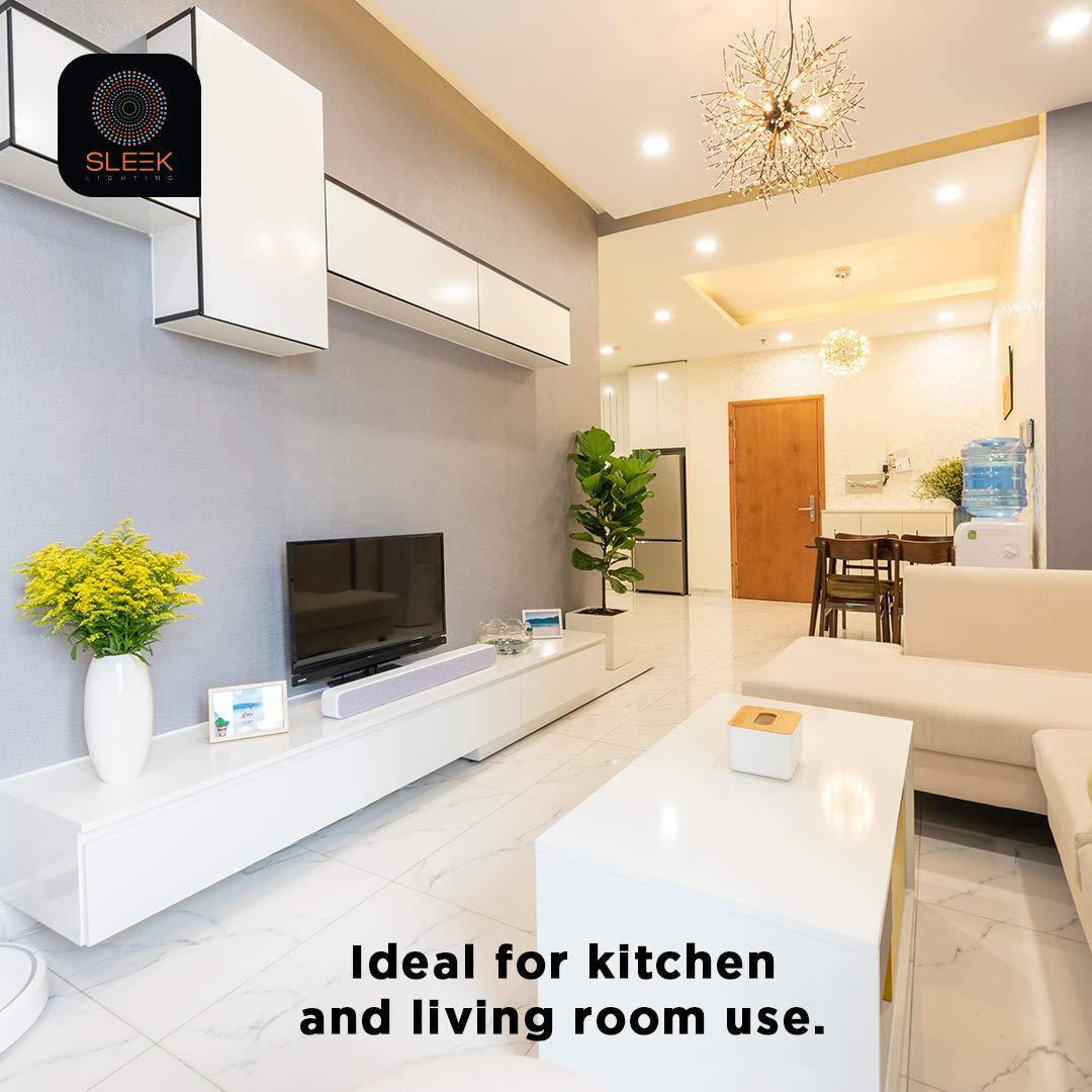 SLEEKLIGHTING SLEEKLIGHTING - 13Watt GU24 Base 2 Prong Light Bulbs- UL approved-120v 60Hz Light Bulb- Mini Twist Lock Spiral -Self Ballasted CFL Two Pin Fluorescent Bulbs- 5000K Daylight 4pack