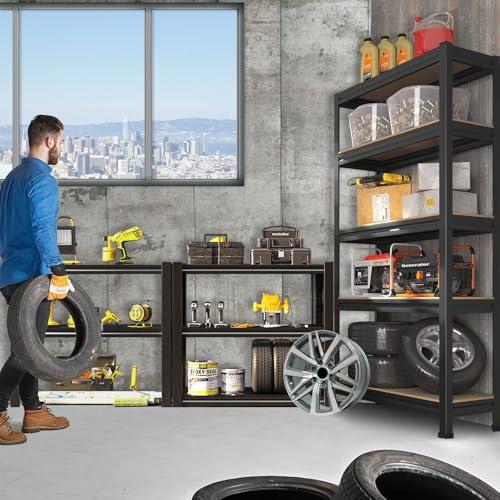 IEHFDCA IEHFDCA Garage Shelving,Heavy Duty Storage Shelves,19.7" W-59 W Heavy Duty Garage Shelving Unit, Industrial Rack,Used for Storing Items in Warehouses, garages, etc.