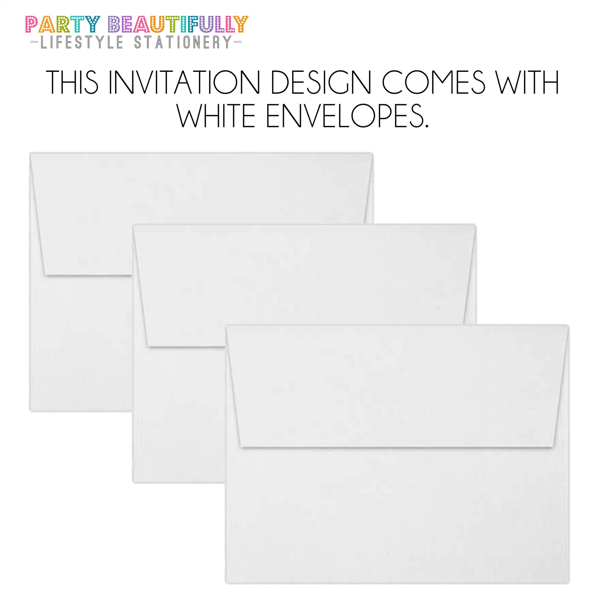 Party Beautifully Gold And Black New Years Eve Invitations With Envelopes