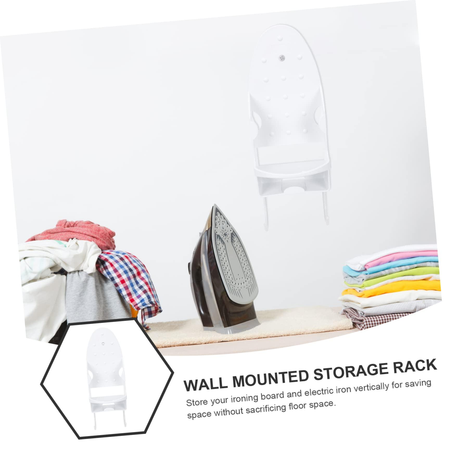 Yardenfun Yardenfun Iron Storage Rack Black Clothes Hangers Hook Hanger Ironing Board Wall Hanger Ironing Board Hook Wall Mount Clothing Rack Black Hanger Ironing Board Organizer Hooks White Pbt