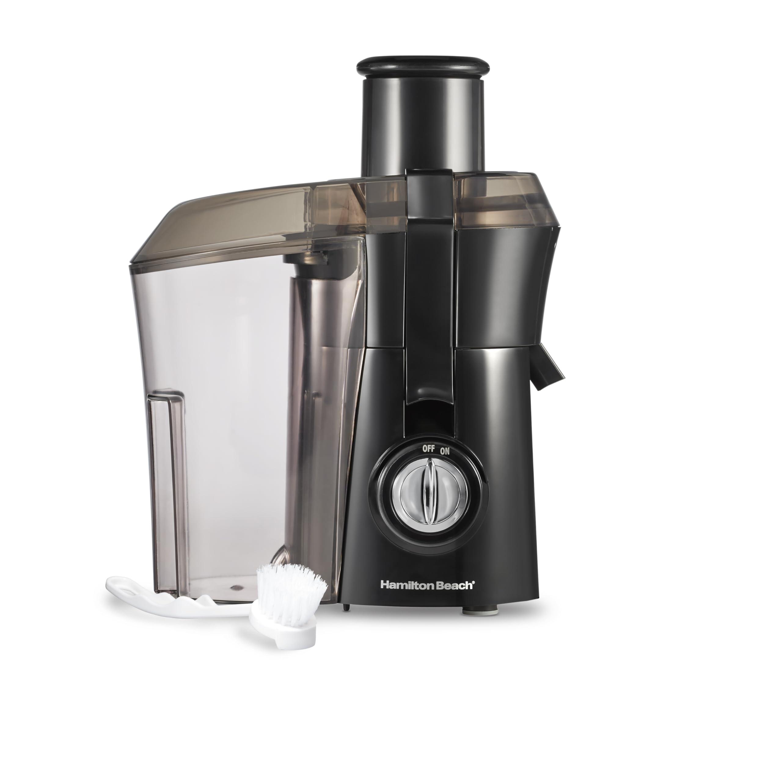 Hamilton Beach Hamilton Beach Juicer Machine, Big Mouth Large 3” Feed Chute for Whole Fruits and Vegetables, Easy to Clean, Centrifugal Extractor, BPA Free, 800W Motor, Black