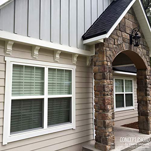 Ekena Millwork Ekena Millwork COR04X04X07DE 4-Inch W x 4-Inch D x 7 1/2-Inch H Devon Corbel , White