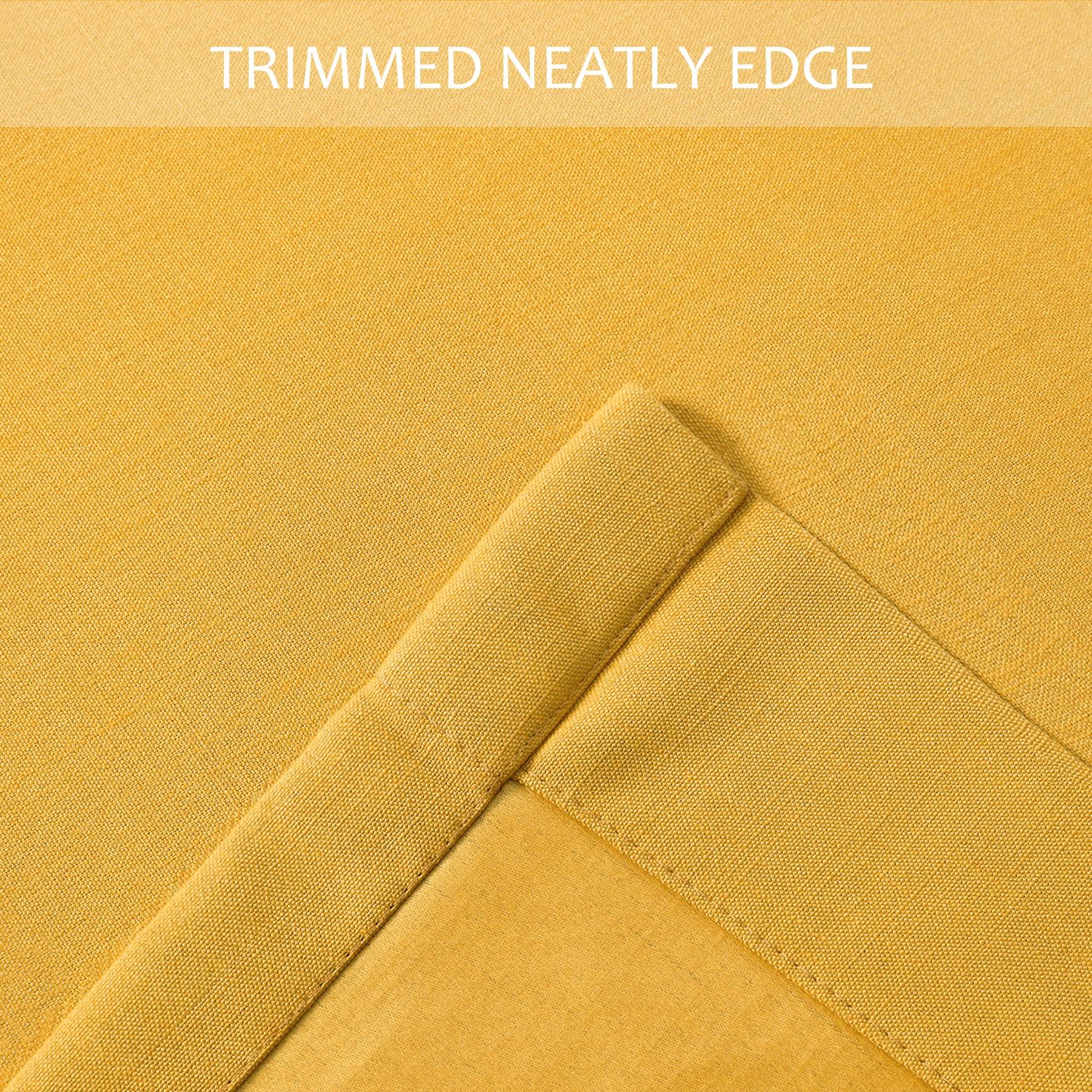 Macochico Macochico Linen Blackout Curtains Noise Reducing Curtains Pinch Pleated Curtains, for Living Room Bedroom Meeting Room Club Theater Patio Door, Fine Linen Curtains (52 W x 72 L Inch Orange)