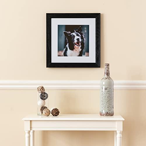 ArtToFrames ArtToFrames 21x36 inch Black Stain on Pine Wood Picture Frame, 2WOM0066-80206-YBLK-21x36