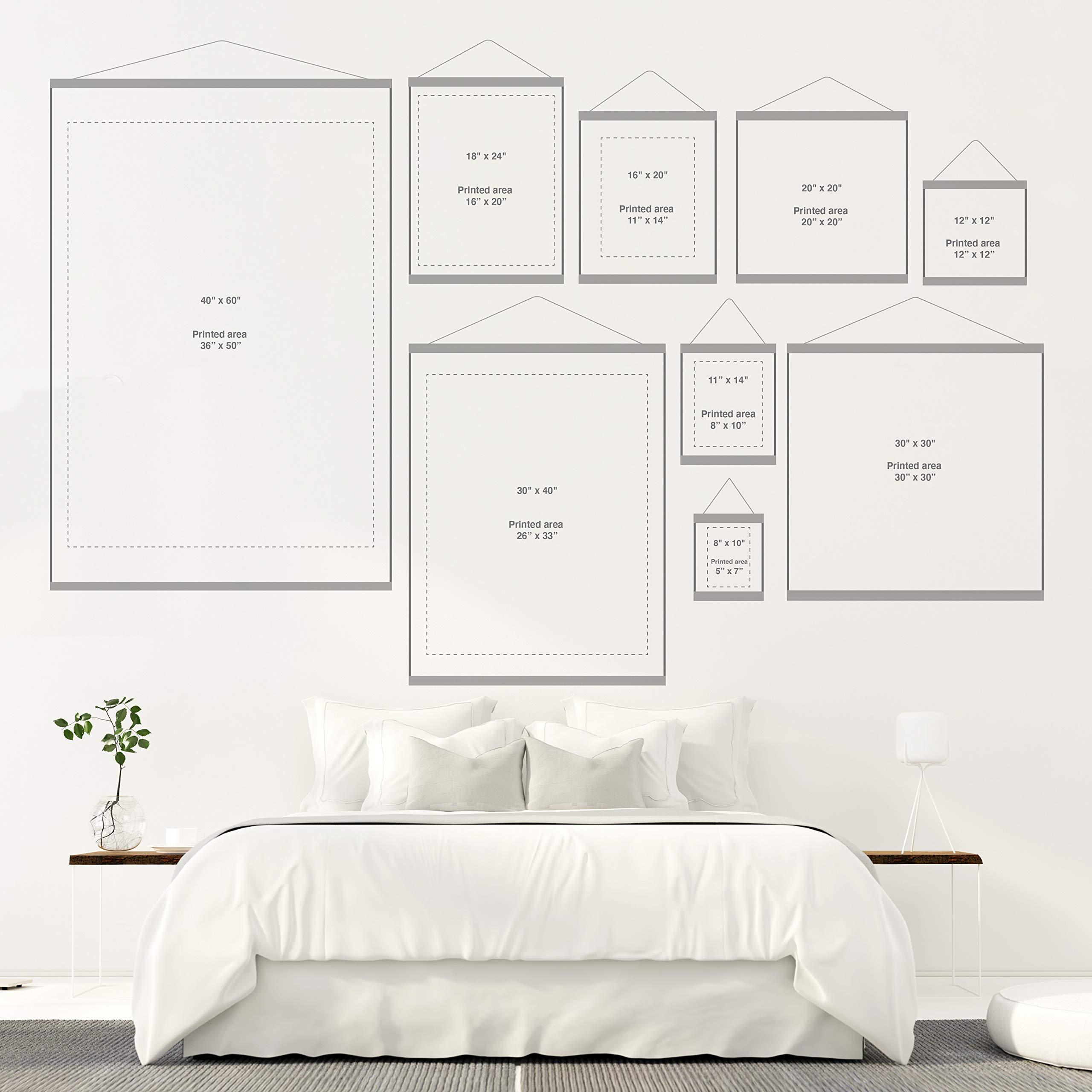 Deny Designs Deny Designs Allyson Johnson Fly Away with Me Art Print & Hanger, 30" x 30", Blue