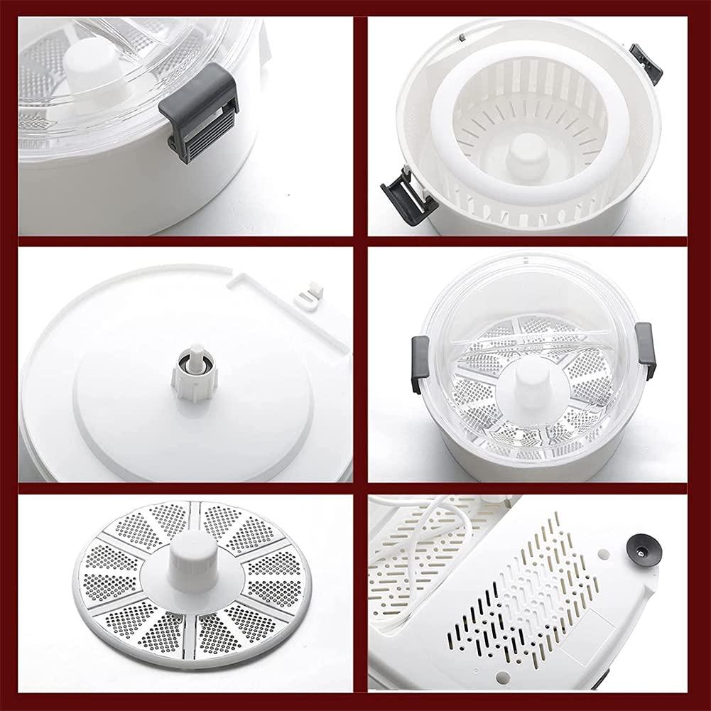 MNSSRN Electric Potato Peeler, Salad Rotating Machine, Electric Potato Peeler, Automatic Potato Peeler, Vegetable Dehydrator