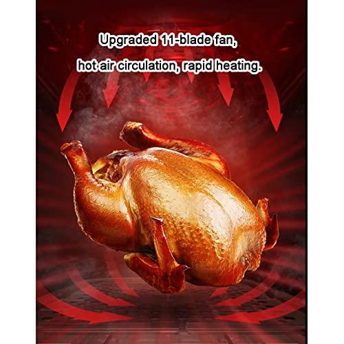 AJIEYMXD AJIEYMXD Home Air Fryer, LCD Touch Screen Panel, Fast Low Fat Cooking Electric Oven, Easy Clean, 6.5L, Dark Green needed Efficency