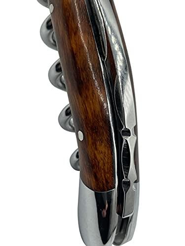 LAGUIOLE EN AUBRAC L Laguiole En Aubrac Sommelier Waiter's Corkscrew, Amourette Handle, Wine Opener With Foil Cutter & Bottle Opener, Polished Bolster